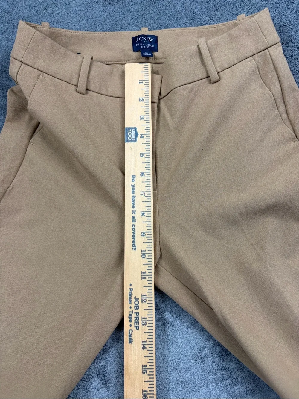 J. Crew Tan Stretch Chinos - Slim Straight Ruby Crop Pant size 4
